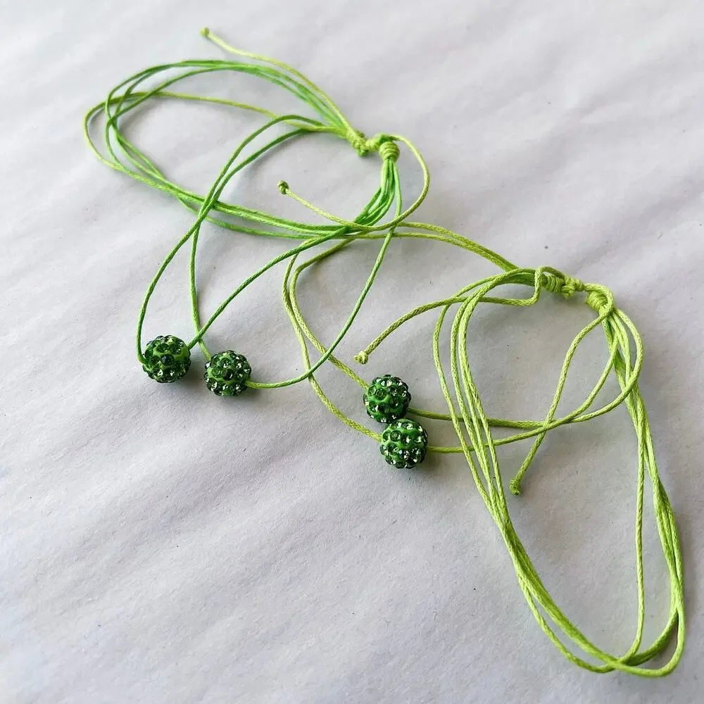 String Bracelets - YOU PICK: Red, Pink, Orange, Black, White, Green, Blue